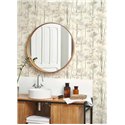 Casadeco|Papier peint style scandinave avec bouleaux à l’huile blanc|Scandinave