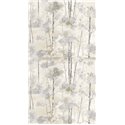 Casadeco|Papier peint style scandinave avec bouleaux à l’huile blanc|Scandinave