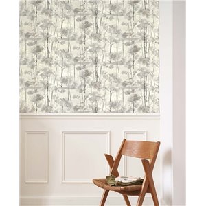 Casadeco|Papier peint paysage abstrait de forêt verte|Papier Peint 2
