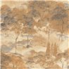 Casadeco|Papier peint paysage de forêt tons automnaux|Floral
