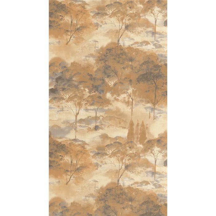 Casadeco|Forest landscape wallpaper in autumn tones|Floral