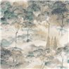 Casadeco|Papier peint paysage abstrait de forêt, idéal pour salon ou salle à manger|Floral