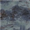 Casadeco|Papel pintado paisaje de bosque nocturno azul|Papel Pintado