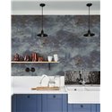 Casadeco|Waldlandschaftstapete in Mitternachtsblau|Tapeten