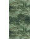 Casadeco|Papier peint paysage abstrait de forêt verte|Papier Peint