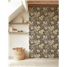 Casadeco|Papier peint fleurs sauvages avec tournesols, coquelicots et lys des steppes|Fleursl Vintage