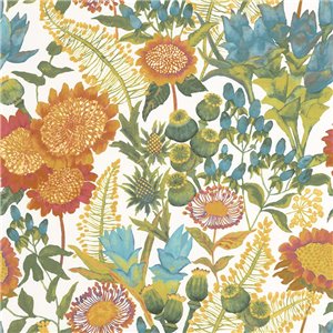 As Creation|Wallpaper floral with red roses and tulips|Vintage Flowers