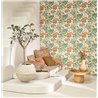 Casadeco|Sunflower and wildflower wallpaper in cheerful multicolor tones|Vintage Flowers
