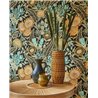Casadeco|Rustic-style wallpaper with sunflowers and wildflowers|Vintage Flowers
