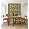Casadeco|Rustic-style wallpaper with sunflowers and wildflowers|Vintage Flowers