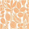 Casadeco|Florale Tapete im mediterranen Stil in Orangetönen|Tapeten