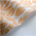 Casadeco|Mediterranean-style floral wallpaper in orange tones|Wallpaper