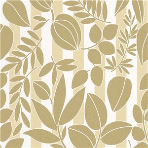 Papeldecor|Papier Peint bambou effet argent métallisé|Papier Peint