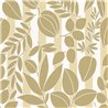 Casadeco|Papier peint méditerranéen avec fleurs et rayures côtières tons verts|Papier Peint
