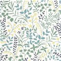 Casadeco|Tapete mit Wiesenblumen oder Wildblumen im mediterranen Stil|Tapeten