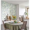 Casadeco|Tapete mit Wiesenblumen oder Wildblumen im mediterranen Stil|Tapeten