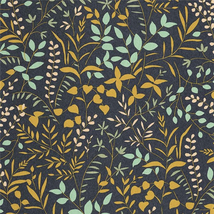 Papel pintado floral para dormitorio con flores silvestres azul - Casadeco Echappee Belle 89837227