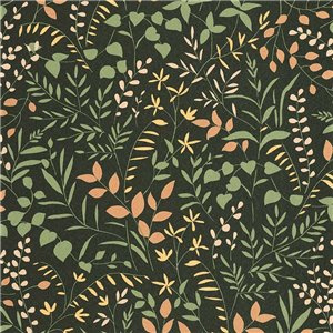 Caselio|Papier peint forêt picturale avec arbres|Floral