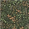Casadeco|Green flower print wallpaper for Mediterranean-style living room|Wallpaper