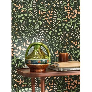 Casadeco|Floral bedroom wallpaper with blue wildflowers|Wallpaper 2