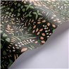 Casadeco|Green flower print wallpaper for Mediterranean-style living room|Wallpaper