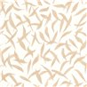 Casadeco|Papel pintado floral minimalista, hojas de olivo esparcidas beige|Papel Pintado
