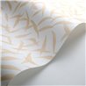Casadeco|Papel pintado floral minimalista, hojas de olivo esparcidas beige|Papel Pintado