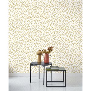 Casadeco|Mediterranean-inspired wallpaper with green olive leaves|Wallpaper 2