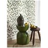 Casadeco|Mediterranean-inspired wallpaper with green olive leaves|Wallpaper