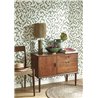 Casadeco|Papier peint inspiration méditerranéenne avec feuilles d’olivier vertes|Papier Peint