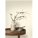 Casadeco|Plain cream white wallpaper with textile effect|Solid Colors