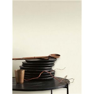 Casadeco|Papel pintado efecto tela de muselina beige|Colores Lisos 2
