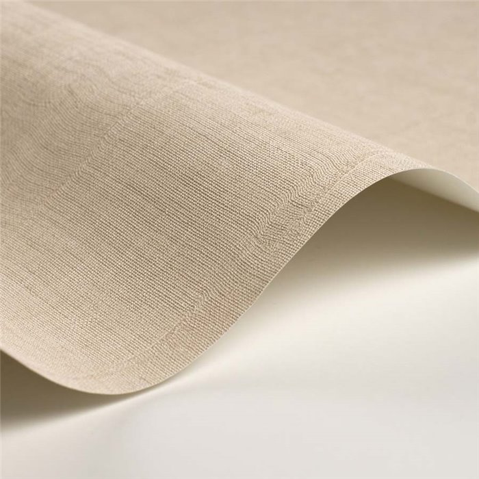 Casadeco|Papier peint vinyle effet mousseline beige clair|Couleurs Unies