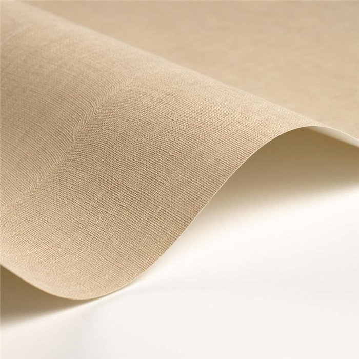Casadeco|Vinyltapete in Beige mit Musselinstoff-Effekt|Beige