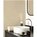 Casadeco|Papel pintado con textura de muselina beige|Colores Lisos