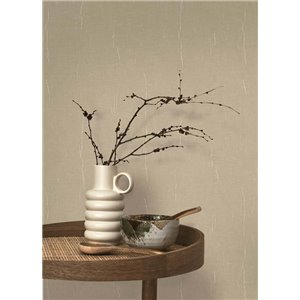 Casadeco|Papier peint uni effet tissu marron foncé|Couleurs Unies 2