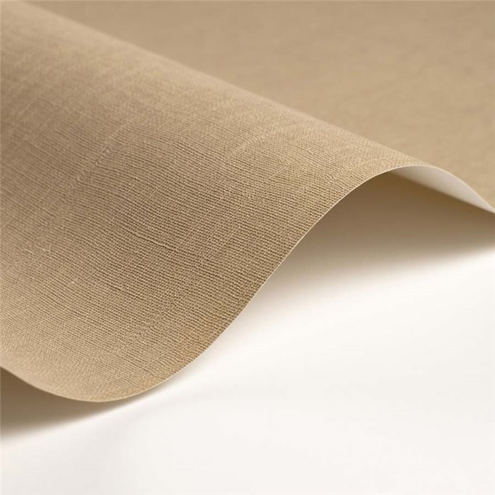 Casadeco|Beige muslin fabric wallpaper with texture|Beige