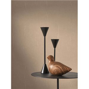 Casadeco|Papier peint uni effet tissu marron foncé|Couleurs Unies 2
