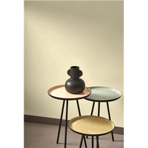 Casadeco|Papier peint uni effet tissu marron foncé|Couleurs Unies 2