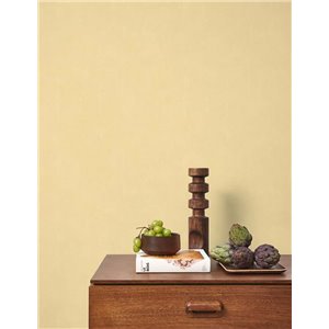 Casadeco|Papel pintado efecto tela de muselina beige|Colores Lisos 2