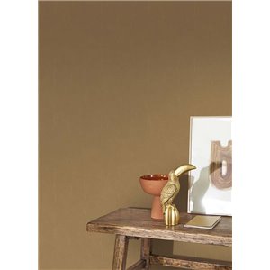 Casadeco|Papier peint uni effet tissu marron foncé|Couleurs Unies 2