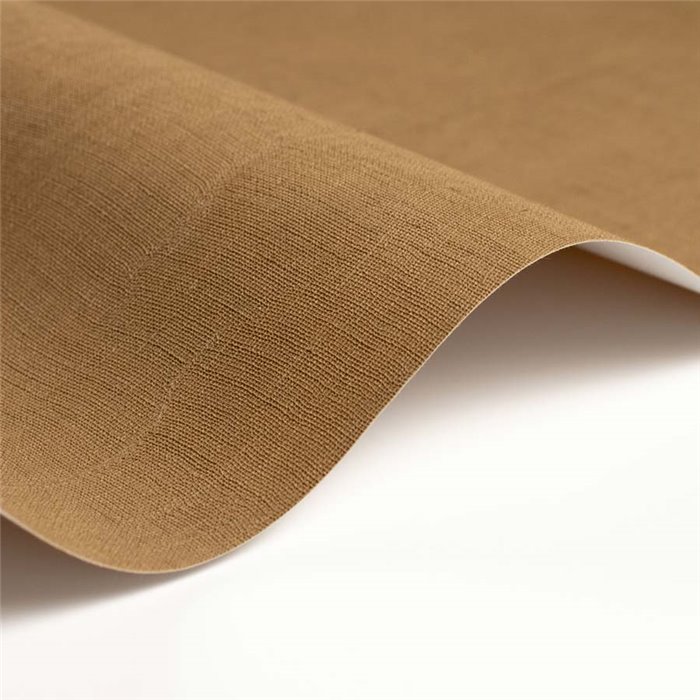 Casadeco|Uni-Tapete in Textiloptik in Braun, Musselineffekt|Einfarbige Farben