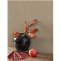 Casadeco|Vinyl wallpaper with muslin texture in brown tones|Solid Colors