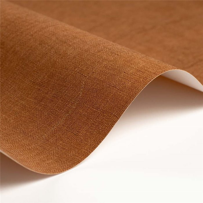 Casadeco|Wallpaper with brown vinyl textile effect|Brown