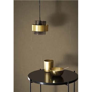 Casadeco|Papel pintado efecto tela de muselina beige|Colores Lisos 2