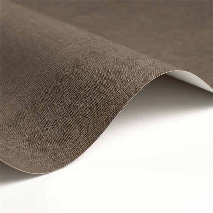 Casadeco|Plain wallpaper with truffle brown textile effect, timeless style|Solid Colors