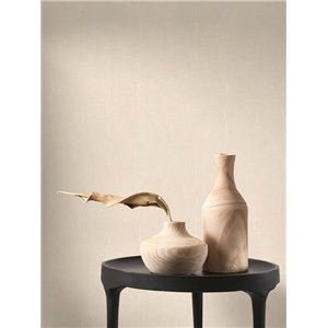 Casadeco|Papel pintado efecto tela de muselina beige|Colores Lisos 2