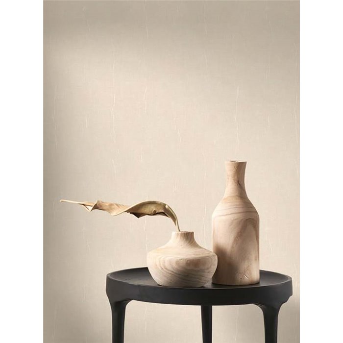 Papel pintado efecto textil rosa nude - Casadeco Etamine 200254114