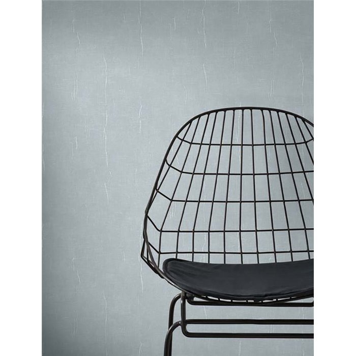 Casadeco|Papier peint uni effet tissu de mousseline bleu clair|Couleurs Unies