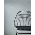 Casadeco|Papier peint uni effet tissu de mousseline bleu clair|Couleurs Unies